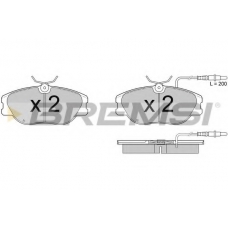 BP2373 BREMSI Комплект тормозных колодок, дисковый тормоз