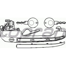 102 879 TOPRAN Ручка двери