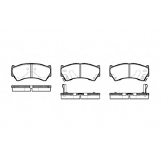 P4923.52 WOKING Комплект тормозных колодок, дисковый тормоз