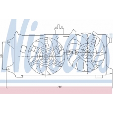 85130 NISSENS Вентилятор, охлаждение двигателя