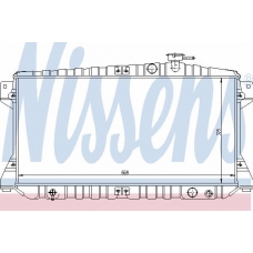 62272 NISSENS Радиатор, охлаждение двигателя