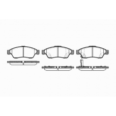 0875 01 KAWE Комплект тормозных колодок, дисковый тормоз