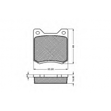 32589 SPIDAN Комплект тормозных колодок, дисковый тормоз