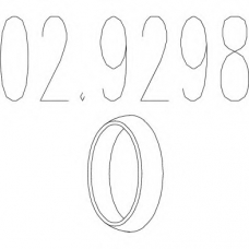 02.9298 MTS Уплотнительное кольцо, труба выхлопного газа