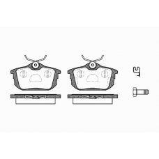 0605 12 KAWE Комплект тормозных колодок, дисковый тормоз