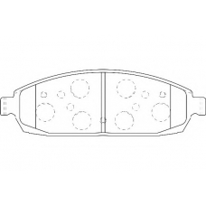 WBP24250A WAGNER LOCKHEED Комплект тормозных колодок, дисковый тормоз
