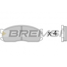 BP2389 BREMSI Комплект тормозных колодок, дисковый тормоз