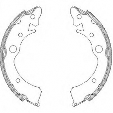 Z4096.00 WOKING Комплект тормозных колодок