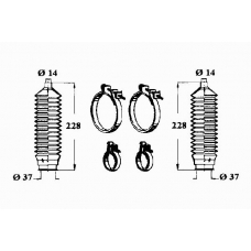 0901330 OCAP Комплект пылника, рулевое управление