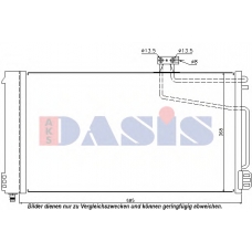 122029N AKS DASIS Конденсатор, кондиционер