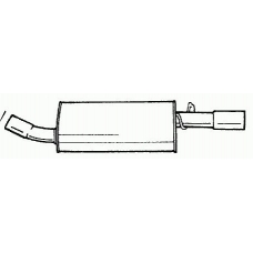 25627 SIGAM Глушитель выхлопных газов конечный