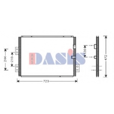 212017N AKS DASIS Конденсатор, кондиционер