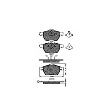 32605 SPIDAN Комплект тормозных колодок, дисковый тормоз