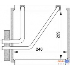 8FV 351 210-641 HELLA Испаритель, кондиционер