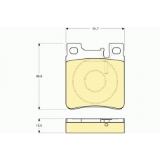 6111232 GIRLING Комплект тормозных колодок, дисковый тормоз