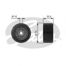 T36173 GATES Паразитный / ведущий ролик, поликлиновой ремень