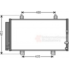 53005653 VAN WEZEL Конденсатор, кондиционер