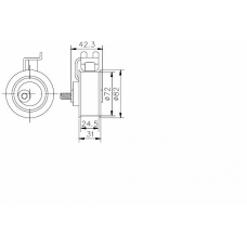 TKR 9202 TIMKEN Натяжной ролик, поликлиновой  ремень