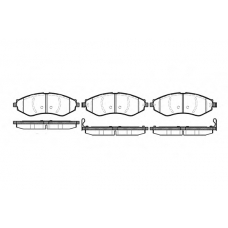 0645.22 REMSA Комплект тормозных колодок, дисковый тормоз