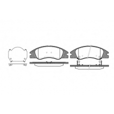 21134.02 ROADHOUSE Комплект тормозных колодок, дисковый тормоз