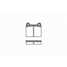 2006.00 ROADHOUSE Комплект тормозных колодок, дисковый тормоз