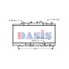 080042N AKS DASIS Радиатор, охлаждение двигателя