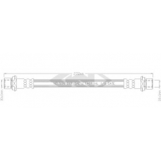 339645 SPIDAN Тормозной шланг