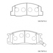 KD2693 ASIMCO Комплект тормозных колодок, дисковый тормоз