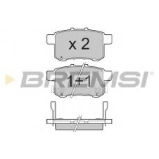 BP3370 BREMSI Комплект тормозных колодок, дисковый тормоз