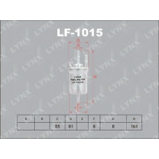 LF-1015 LYNX Lf-1015 фильтр топливный lynx