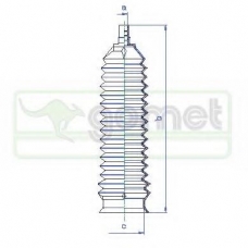 T498210 GOMET Пыльник, рулевое управление