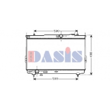 510035N AKS DASIS Радиатор, охлаждение двигателя