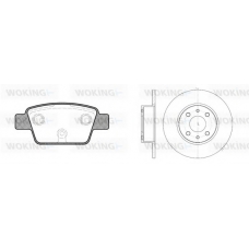 89613.00 WOKING Комплект тормозов, дисковый тормозной механизм