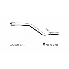 314497 ERNST Труба выхлопного газа