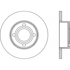 BDR1035.10 OPEN PARTS Тормозной диск