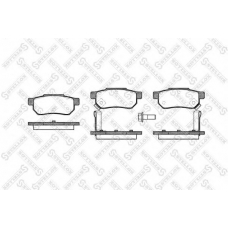 244 002-SX STELLOX Комплект тормозных колодок, дисковый тормоз