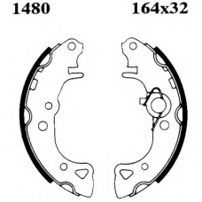 7105 BSF Комплект тормозов, барабанный тормозной механизм