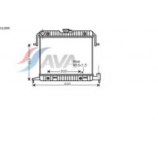 OL2085 AVA Радиатор, охлаждение двигателя