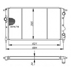 54650 NRF Радиатор, охлаждение двигателя