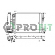 PR 0060A1 PROFIT Радиатор, охлаждение двигателя