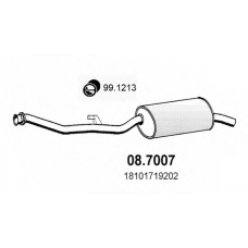 08.7007 ASSO Глушитель выхлопных газов конечный