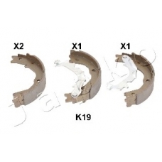 55K19 JAPKO Комплект тормозных колодок, стояночная тормозная с