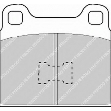 FDB128 FERODO Комплект тормозных колодок, дисковый тормоз