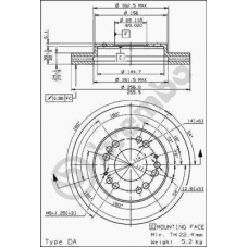 09.5640.30 BREMBO Тормозной диск