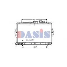 560016N AKS DASIS Радиатор, охлаждение двигателя