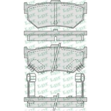 05P751 LPR Комплект тормозных колодок, дисковый тормоз