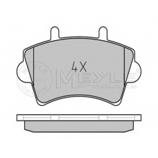 025 236 1318/PD MEYLE Комплект тормозных колодок, дисковый тормоз