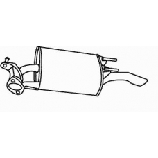 18569 WALKER Глушитель выхлопных газов конечный