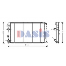 181770N AKS DASIS Радиатор, охлаждение двигателя