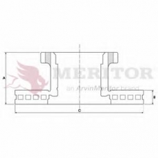 MBR5032 MERITOR Тормозной диск